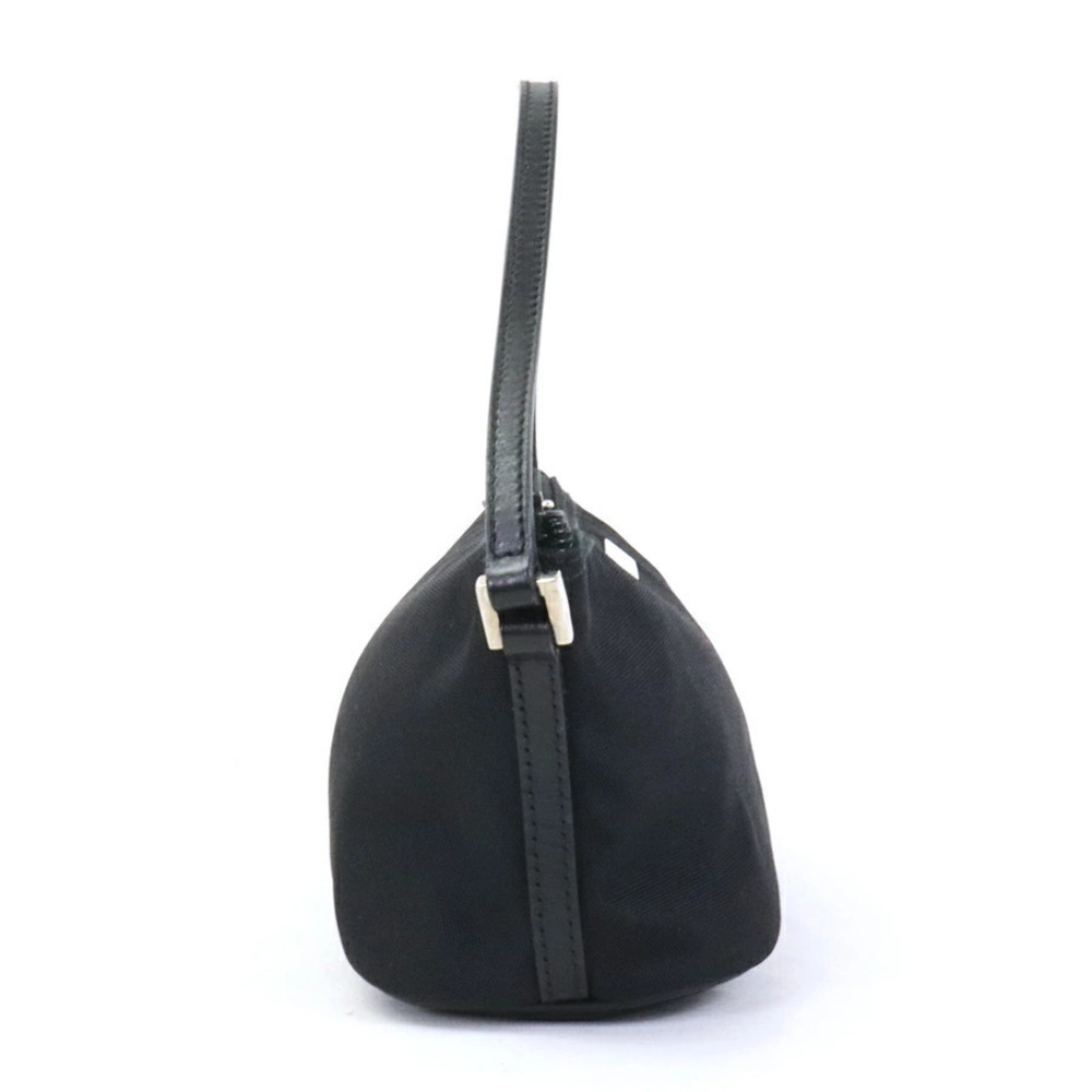 Gucci Black Handbag Silver Leather
